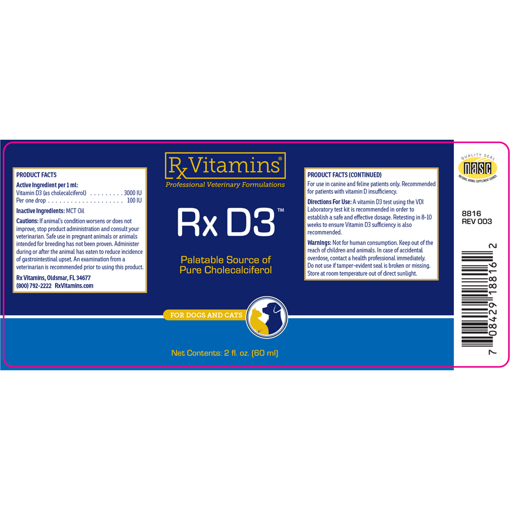 Rx D3 2 fl oz