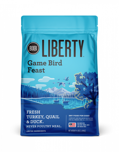 Bixbi Liberty Gamebird Feast Kibble Dog Food