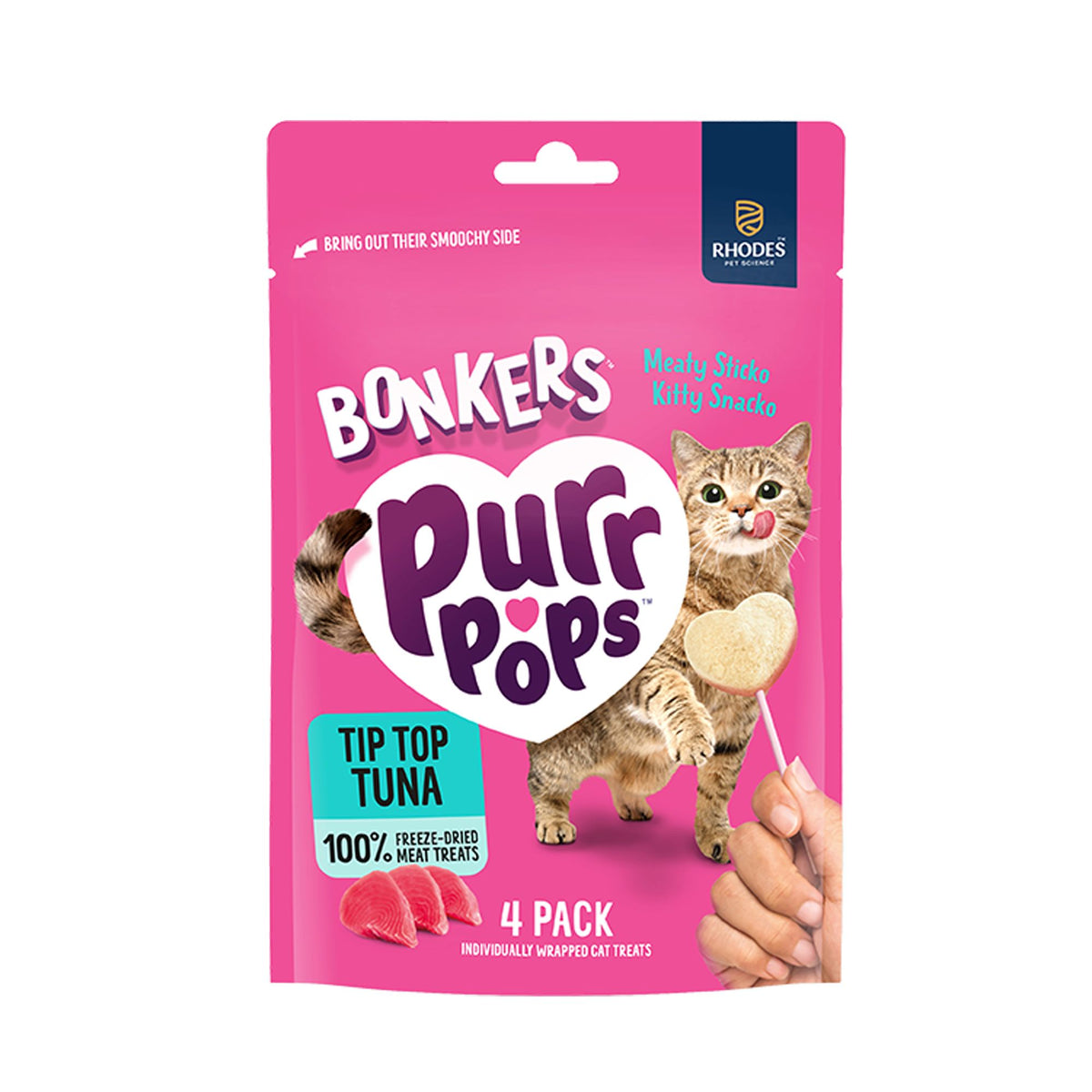 Bonkers Purr Pops Lickable Cat Treats - Variety Pack, Catnip & Chicken