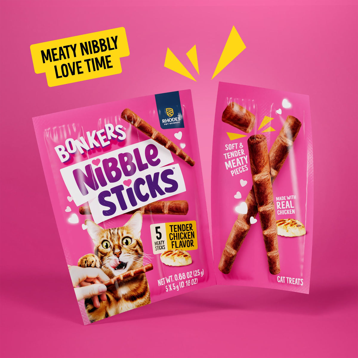 Bonkers™ Licky Tubes™ Lickable Cat Treat - 4 Ct