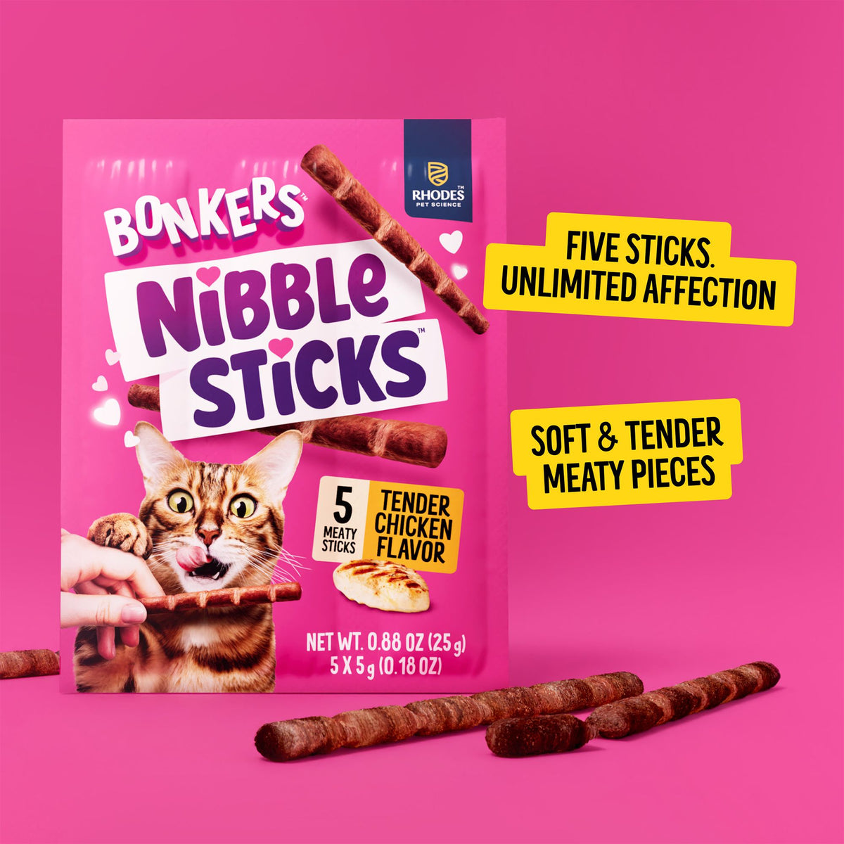 Bonkers™ Licky Tubes™ Lickable Cat Treat - 4 Ct