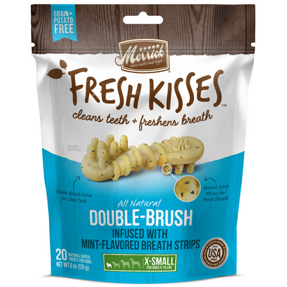 Merrick Fresh Kisses Mint Dental Dog Chews Extra Small