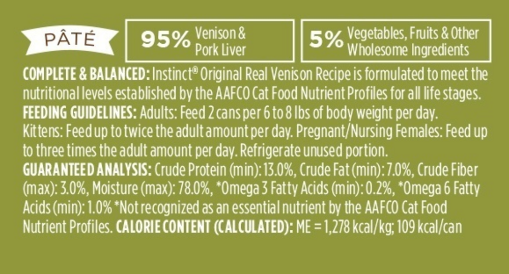 Instinct Grain-Free Venison Wet Cat Food