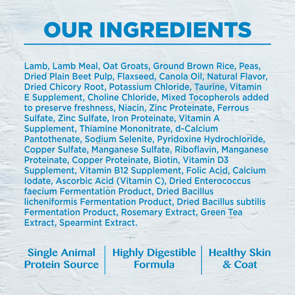 Wellness Simple Natural Limited Ingredient Diet Lamb and Oatmeal Recipe Dry Dog Food