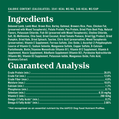 Nutro Wholesome Essentials Senior Pasture-Fed Lamb & Rice Dry Dog Food