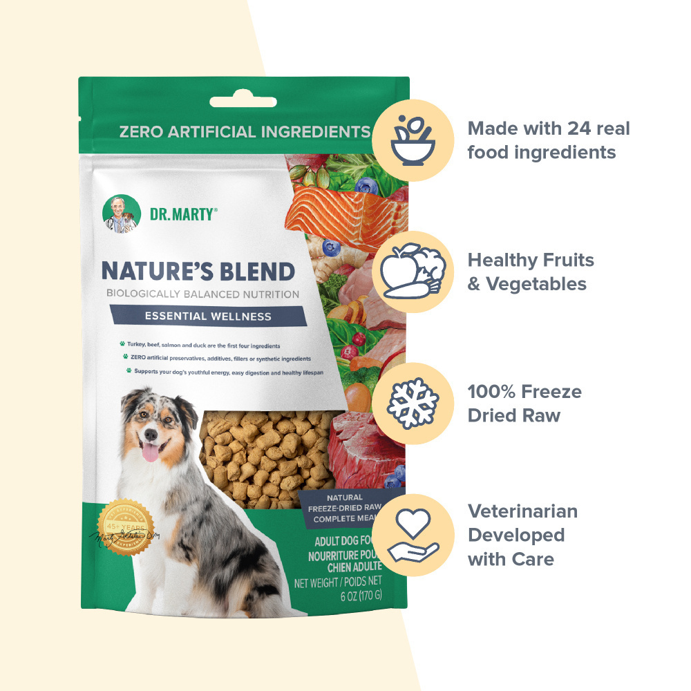 Dr. Marty Nature's Blend Essential Wellness Freeze Dried Raw Dog Food