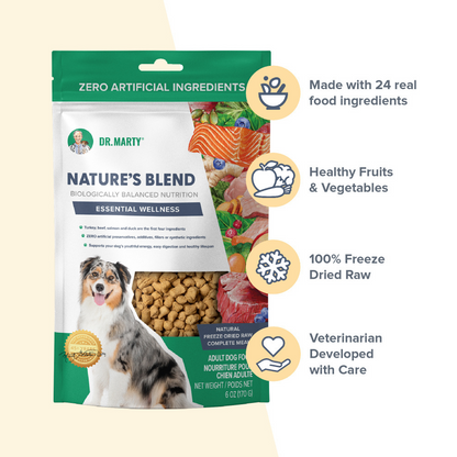 Dr. Marty Nature's Blend Essential Wellness Freeze Dried Raw Dog Food