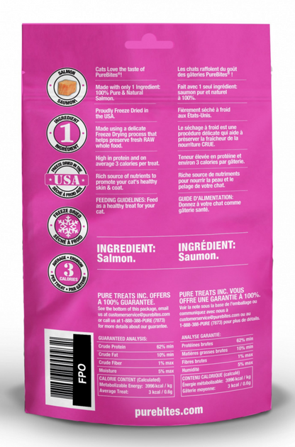 PureBites Freeze Dried Salmon Cat Treats